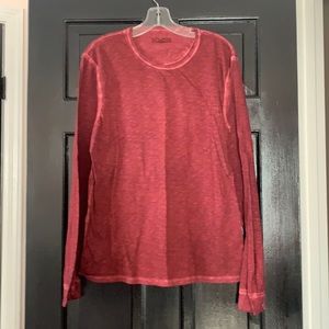 For all mankind burgundy, 100 % cotton long sleeve